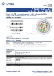 A-02YSOF(L)2Y ... B2Y nx2x0,6/0,8 STIII BD - Draka Communications