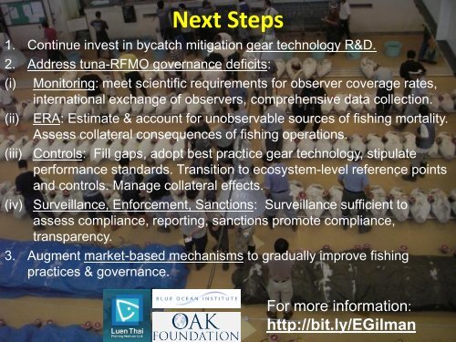 Bycatch - Towards ecosystem-based management of tuna fisheries