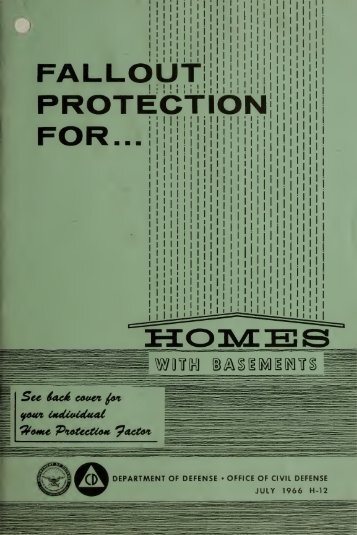 Fallout Protection for Homes with Basements (1966)