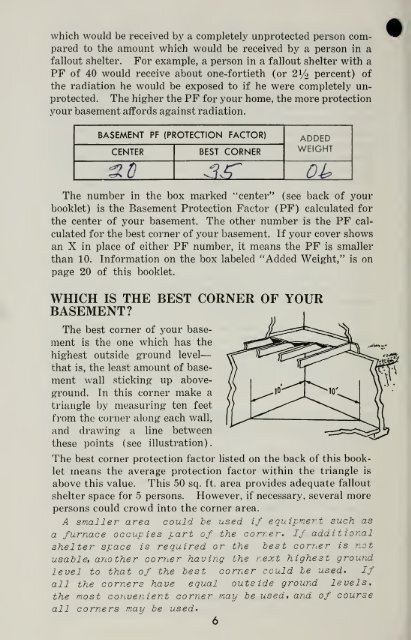 Fallout Protection for Homes with Basements (1966)