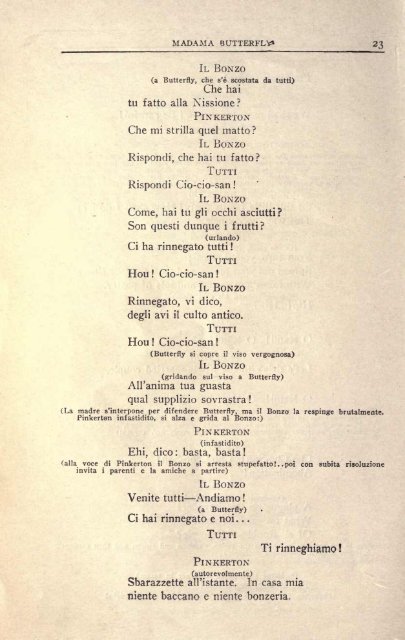 Puccini, Giactmo Madama Butterfly. Liteetto. English & Italian ...