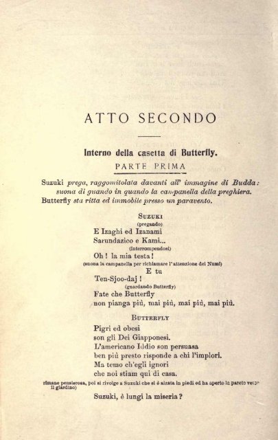 Puccini, Giactmo Madama Butterfly. Liteetto. English & Italian ...