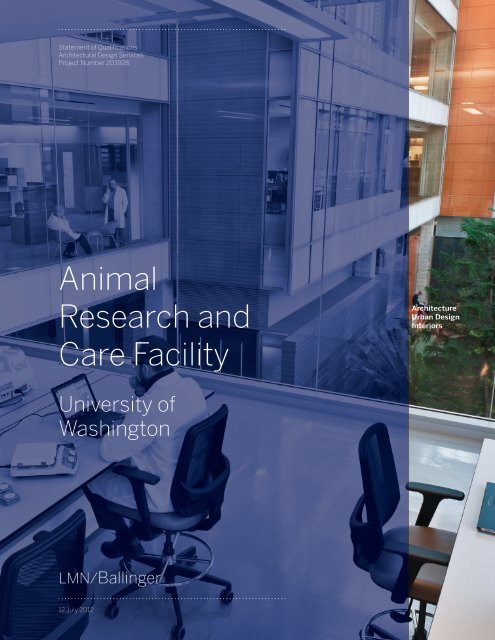 Animal Research and Care Facility - Office of Planning & Budgeting ...