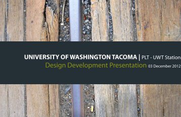 Design Development - University of Washington