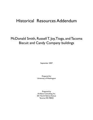 Historical Resources Addendum - Office of Planning & Budgeting ...