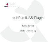 eduPad ILIAS-Plugin - ILIASuisse