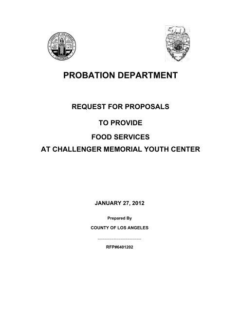 PROBATION DEPARTMENT - Los Angeles County Probation ...