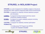 STRUREL in Wolaxim Project - Integrity of Railway Structure