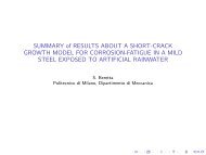 Summary of results on corrosion fatigue - Integrity of Railway ...