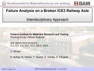 Failure Analysis on a Broken ICE3 Railway Axle - Integrity of ...