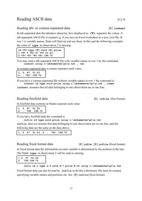 Introduction to Stata 8