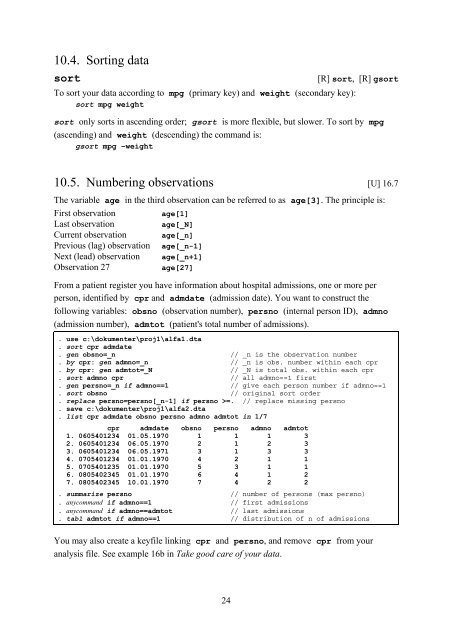 Introduction to Stata 8