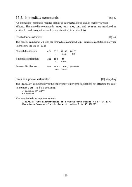 Introduction to Stata 8