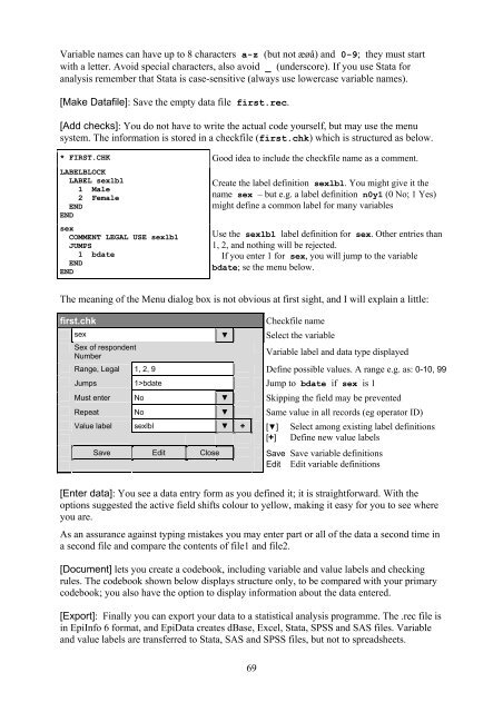 Introduction to Stata 8