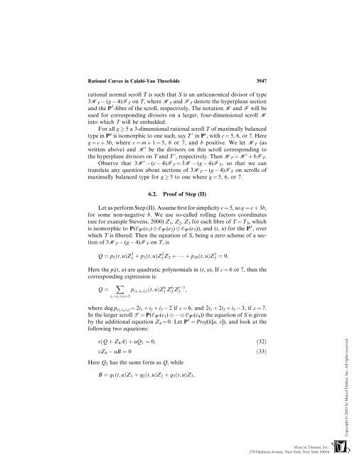 Rational Curves in Calabi-Yau Threefolds
