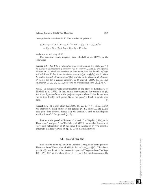 Rational Curves in Calabi-Yau Threefolds