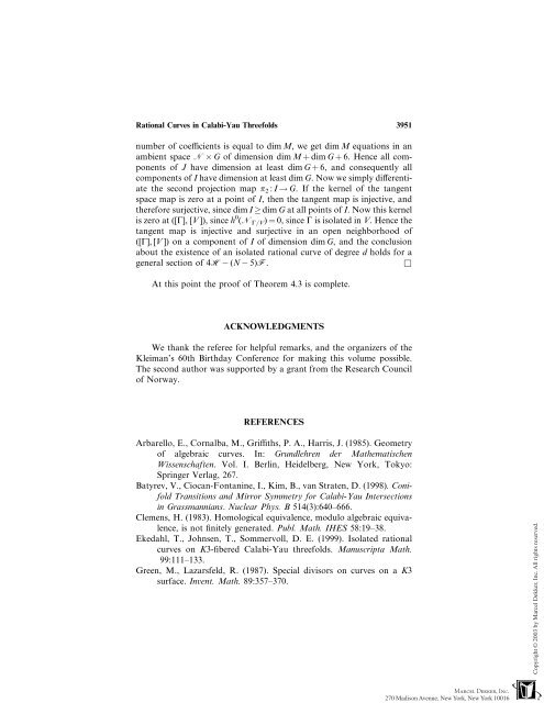 Rational Curves in Calabi-Yau Threefolds