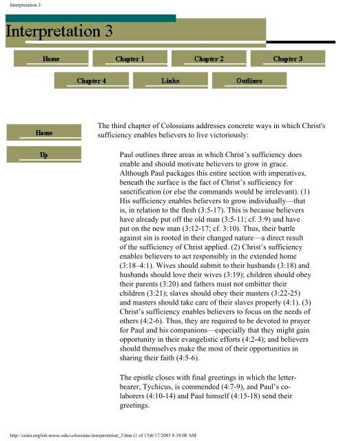 Introduction to Colossians: Authorship, Date, Audience - Crain Home