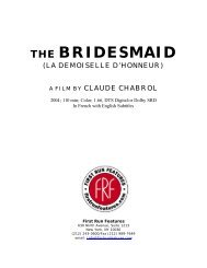 Bridesmaid Press Kit - First Run Features