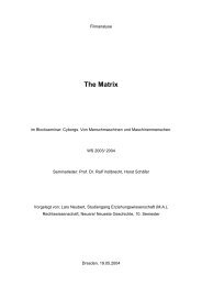 The Matrix - Medienpädagogik TU Dresden