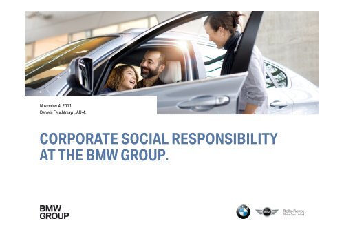 Social Responsibility at the BMW Group