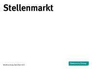 Marktforschung Stellenmarkt - sz-media.de - Süddeutsche Zeitung