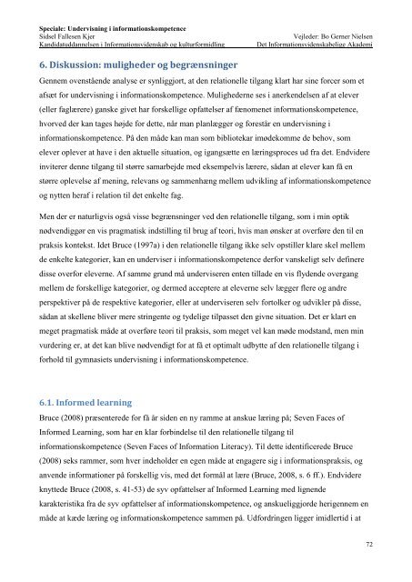 Undervisning i informationskompetence - Forskning - IVA