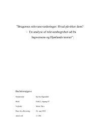 Bacheloropgave - Kristine Nedergaard-Berntsen