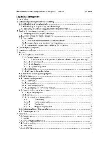 Informationssystemer til søgning efter ... - Forskning - IVA