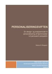 Kapitel 4 – Analyse af Personaliseringsviften - Forskning - IVA
