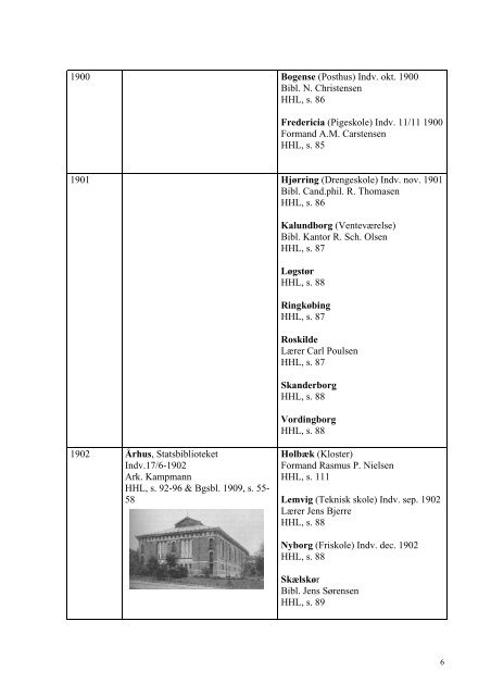 ÅBNINGEN AF BIBLIOTEKSRUMMET - Forskning