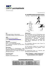 Leichtathletik - ATSV OMV Auersthal