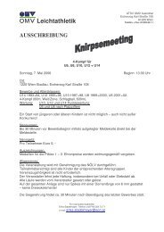 Knirpsemeeting - ATSV OMV Auersthal