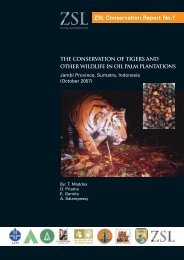 The conservation of tigers and other wildlife in oil palm plantations