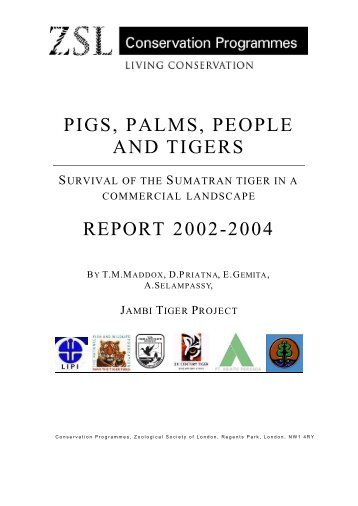 ZSL Ranging patterns in Sumatran tigers final report 2004