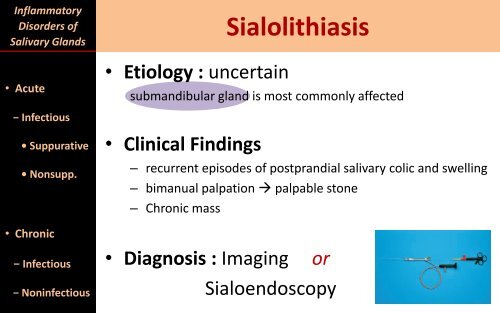 Inflammatory Disorders of Salivary Glands