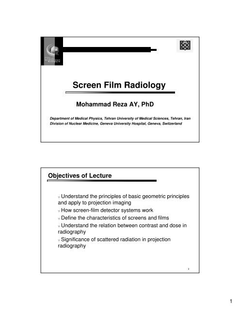 Screen Film Radiology