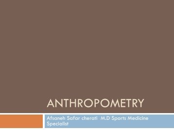 ANTHROPOMETRY