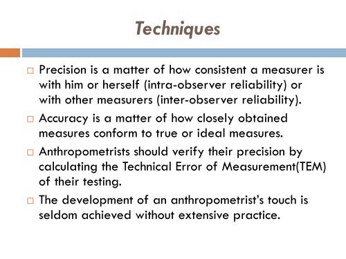 ANTHROPOMETRY