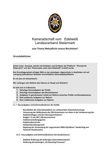 Kameradschaft vom Edelweiß Bgdr aD Josef Paul Puntigam - OGST.at