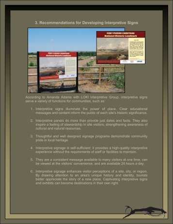 3. Recommendations for Developing Interpretive Signs