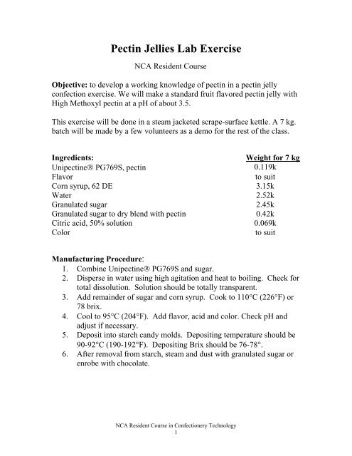 Pectin Jellies Lab Exercise - staging.files.cms.plus.com