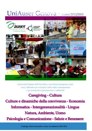 Scarica la brochure - Auser Liguria