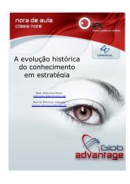 A evolução histórica do conhecimento em estratégia