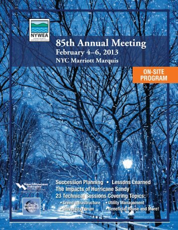 85th Annual Meeting - NYWEA