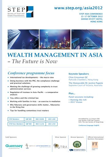 WEALTH MANAGEMENT IN ASIA â The Future is Now - AP Executive