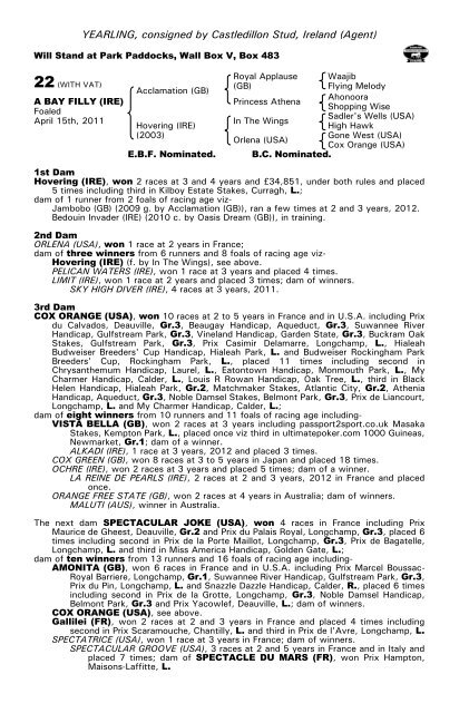 October Yearling Sale Book 1 - Tattersalls