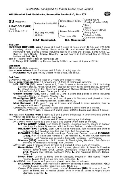 October Yearling Sale Book 1 - Tattersalls