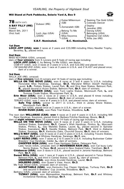 October Yearling Sale Book 1 - Tattersalls