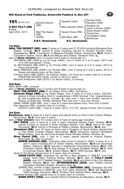 October Yearling Sale Book 1 - Tattersalls